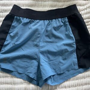 On Running Women's Athletic Shorts in Blue and Black